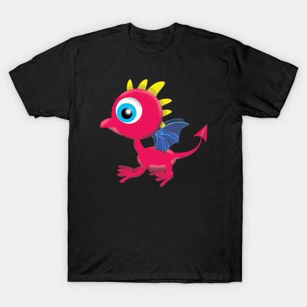 Baby Dragon T-Shirt by Wickedcartoons